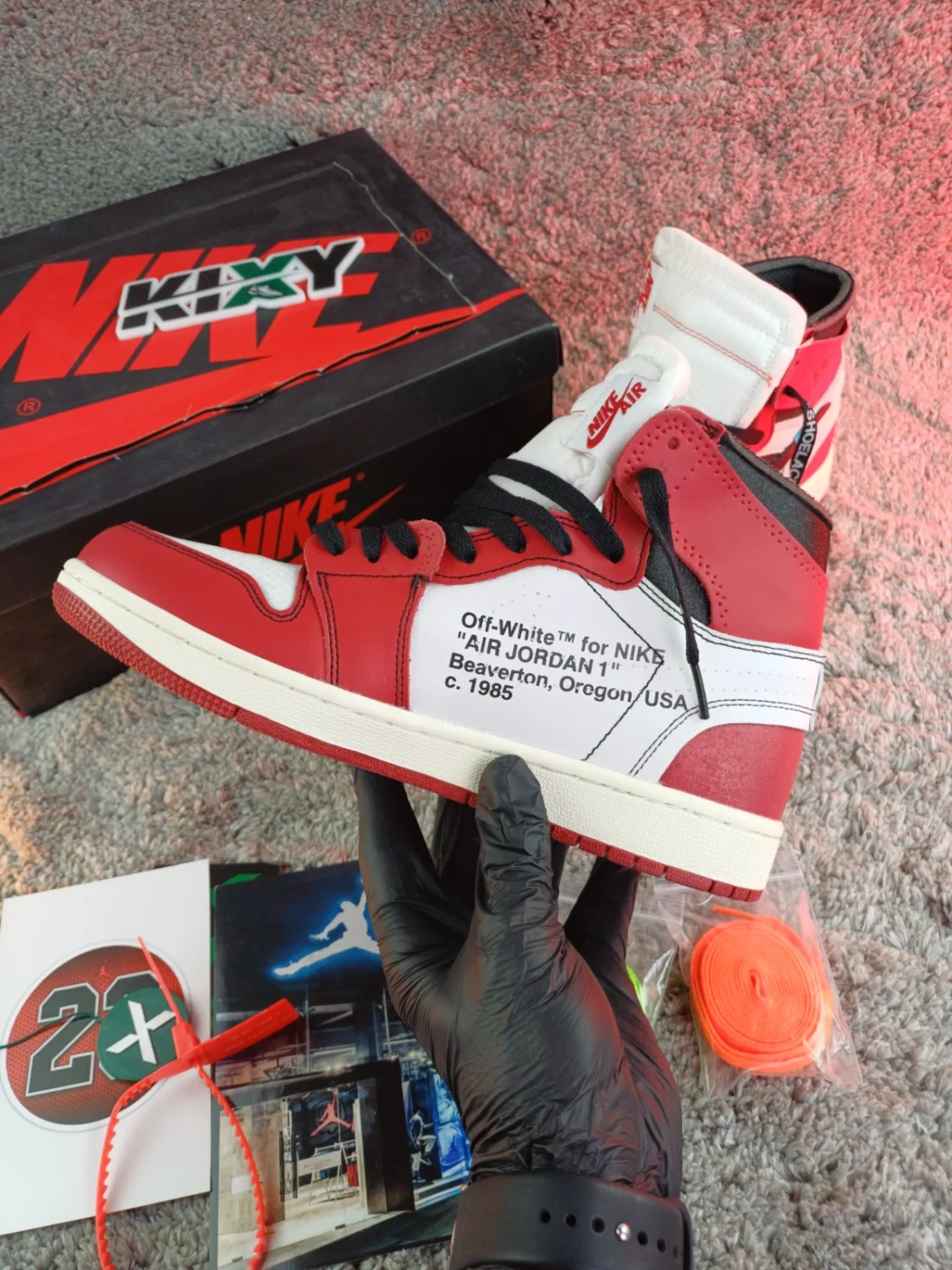 Jordan 1 Retro High Off-White Chicago - Image 4